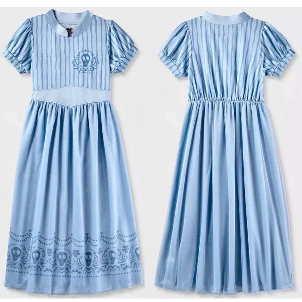 Girls' Beetlejuice Astrid Dress-Up Fantasy Nightgown Blue Size XS Sm Med   NWT